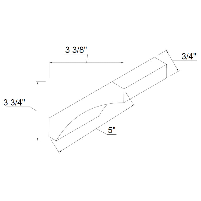 TA Cabinetry - 5-Inch Crown Cove Molding
