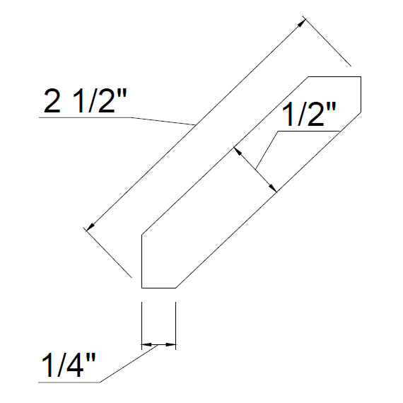 TA Cabinetry - Angle Crown Molding