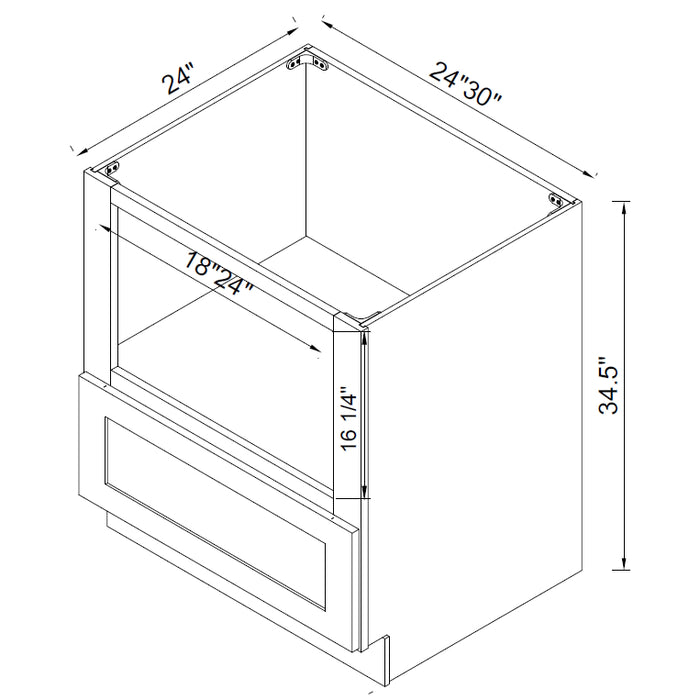 TA Cabinetry - Microwave Base Cabinet