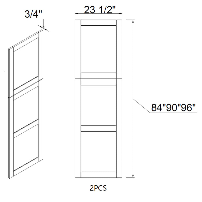 TA Cabinetry - Tall Decorative End Panel