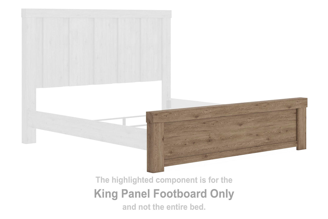 Oliandon - King Panel Footboard - Light Brown