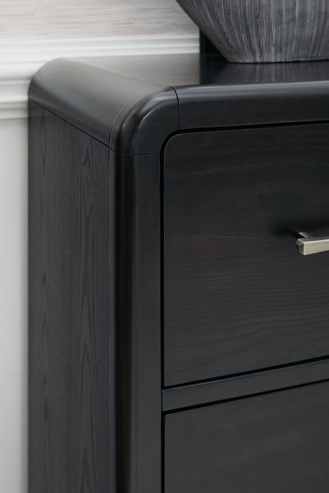 Rowanbeck - Dresser And Mirror - Black - Cleveland Home Outlet Rowanbeck - Dresser And Mirror - Black - Cleveland Home Outlet