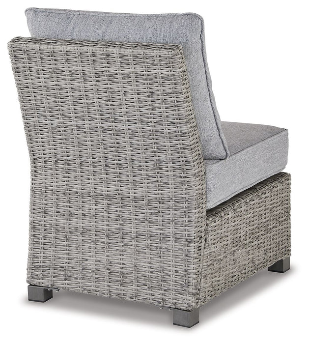 Naples Beach - Light Gray - Armless Chair W/Cushion