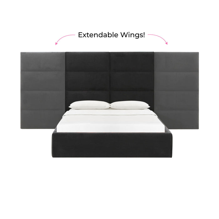 Eliana - Velvet Bed With Wings