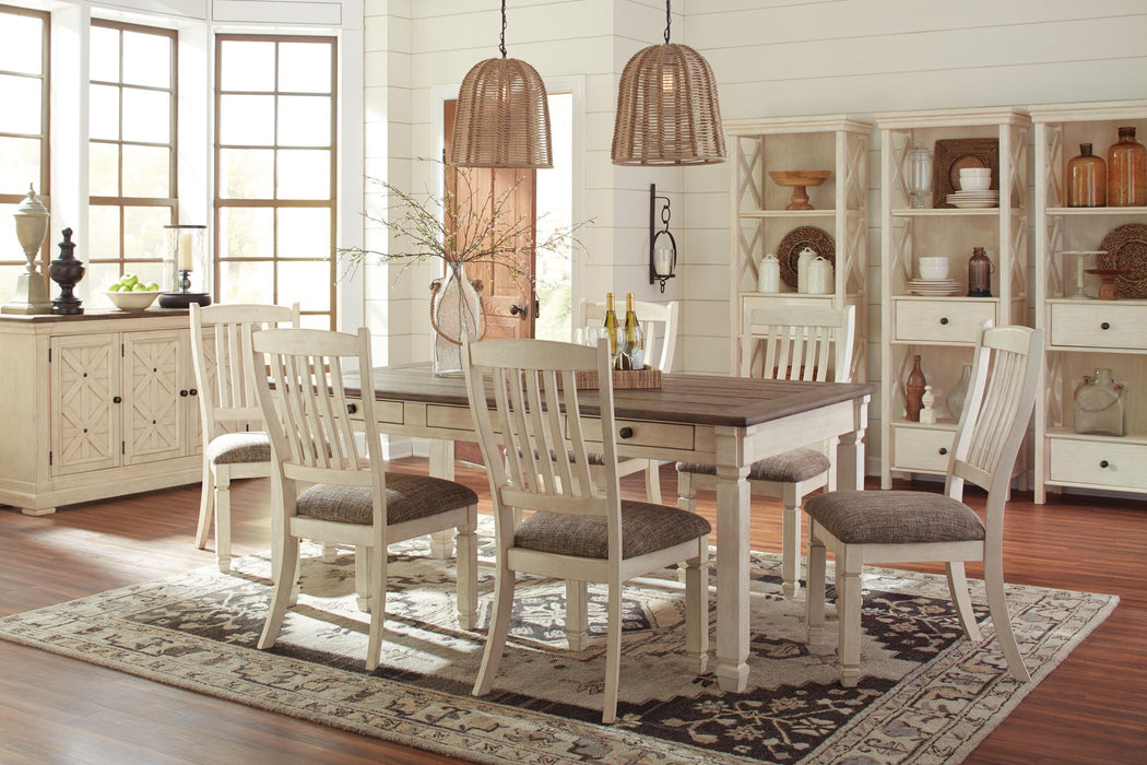 Bolanburg - Brown / Beige / White - Dining UPH Side Chair