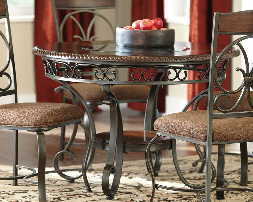 Glambrey - Brown - Round Dining Room Table