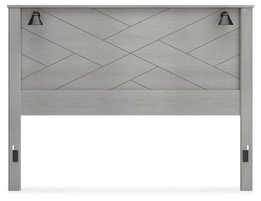 Cottonburg - Light Gray - King Panel Headboard