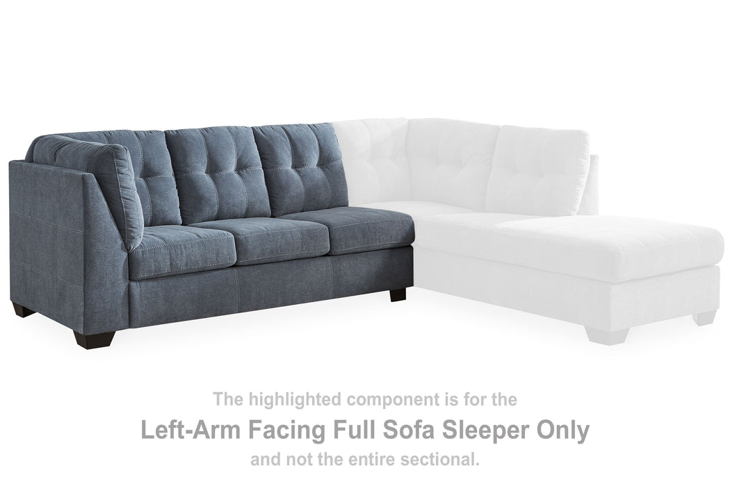 Marleton - Denim - Laf Full Sofa Sleeper