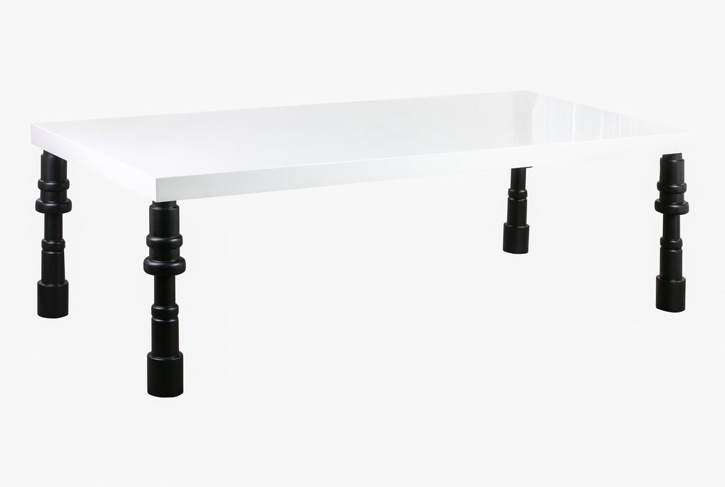 Spindle - Gloss Lacquer Dining Table - White