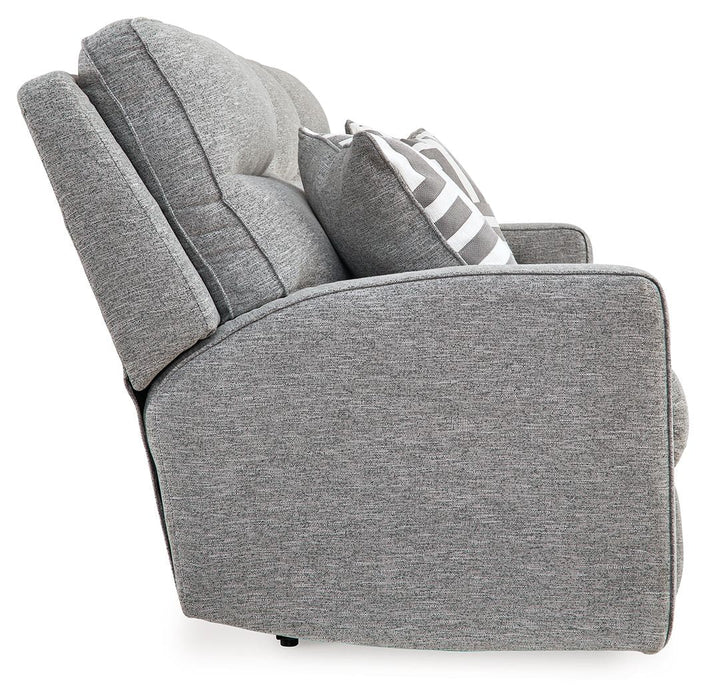 HOT BUY Biscoe - Pewter - Power Reclining Sofa With Adj Headrest