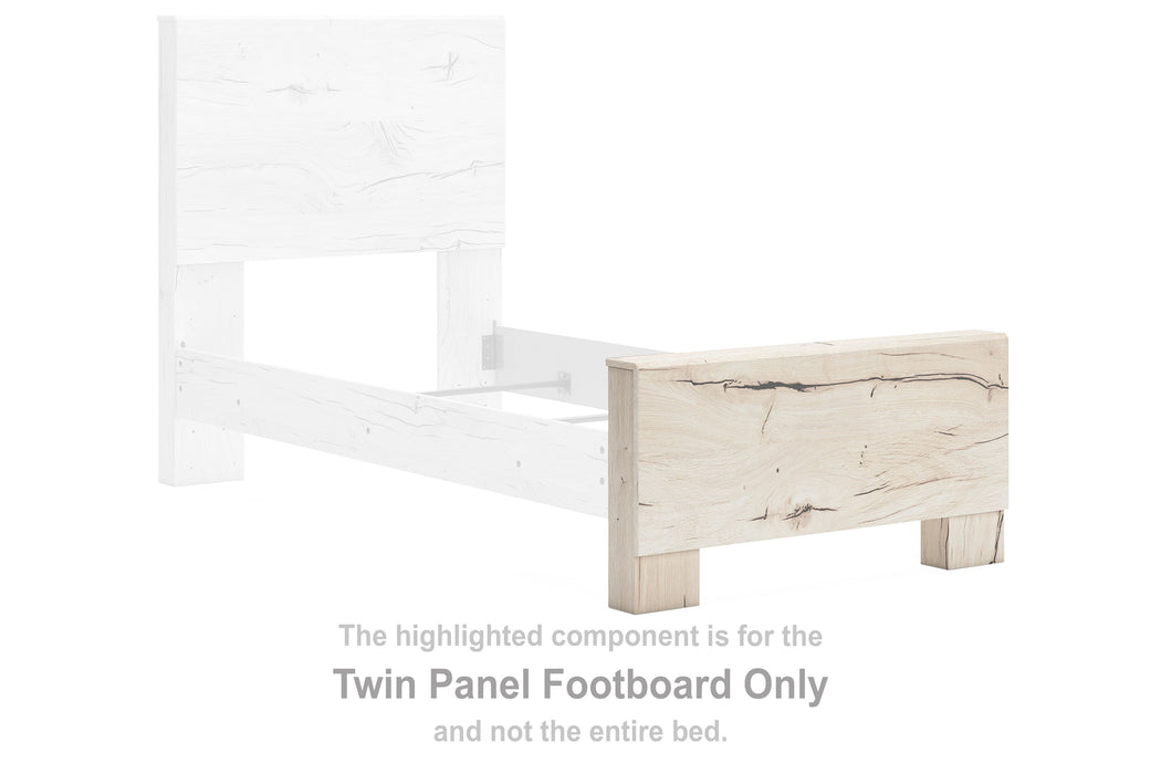 Lawroy - Twin Panel Footboard - Light Natural