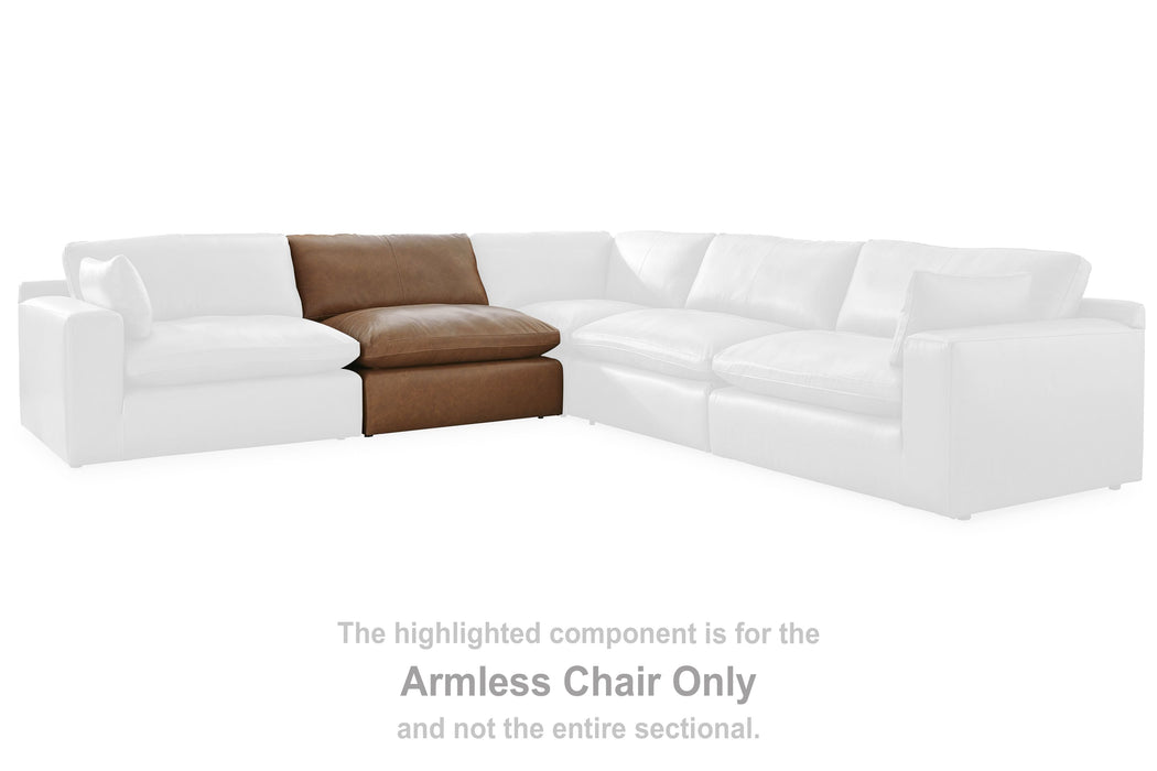 Emilia - Caramel - Armless Chair