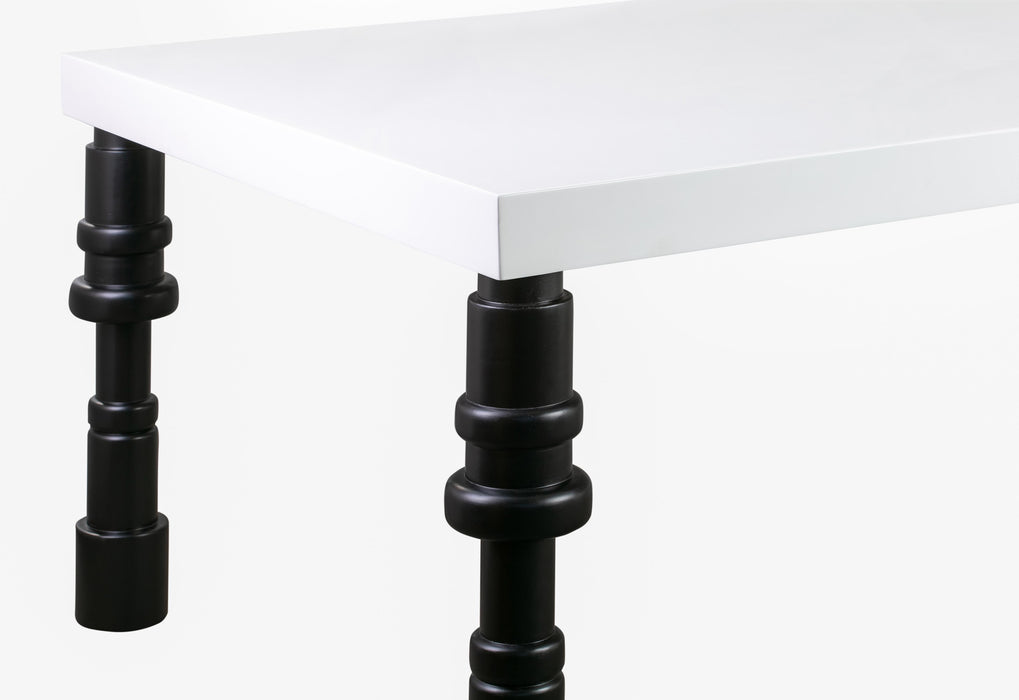Spindle - Gloss Lacquer Dining Table - White