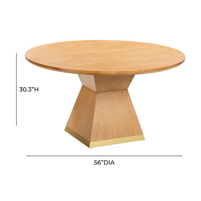 Nolan - Wood Round Dining Table - Natural