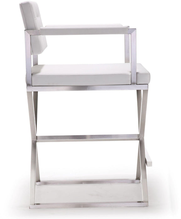 Director - Stainless Steel Counter Stool