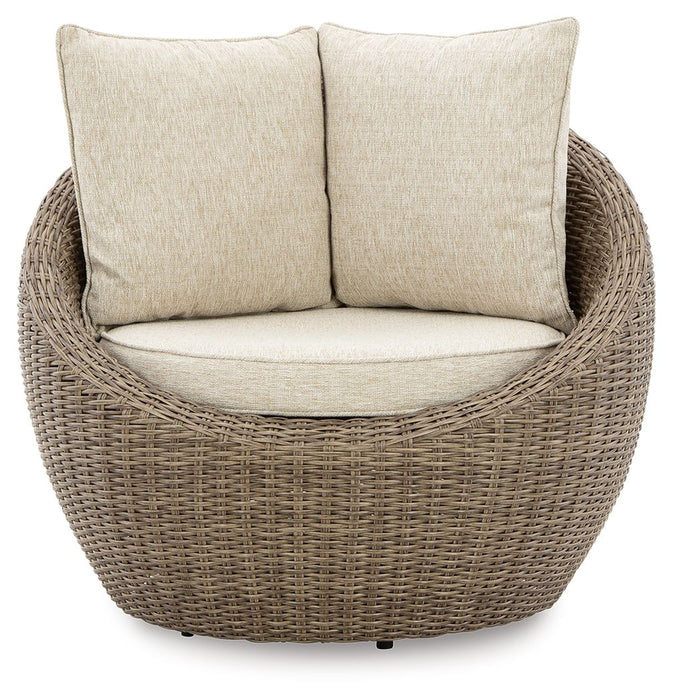 Danson - Swivel Lounge w/Cushion (Set of 2) - Beige