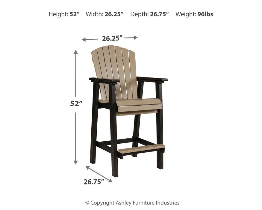 Fairen Trail - Black/Driftwood - Tall Barstool