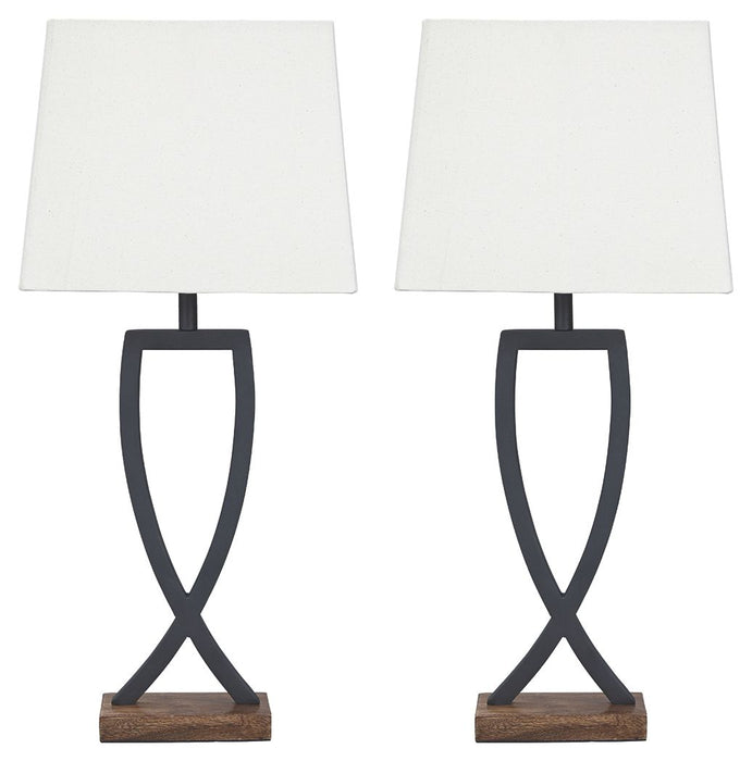 Makara - Black/Brown - Metal Table Lamp