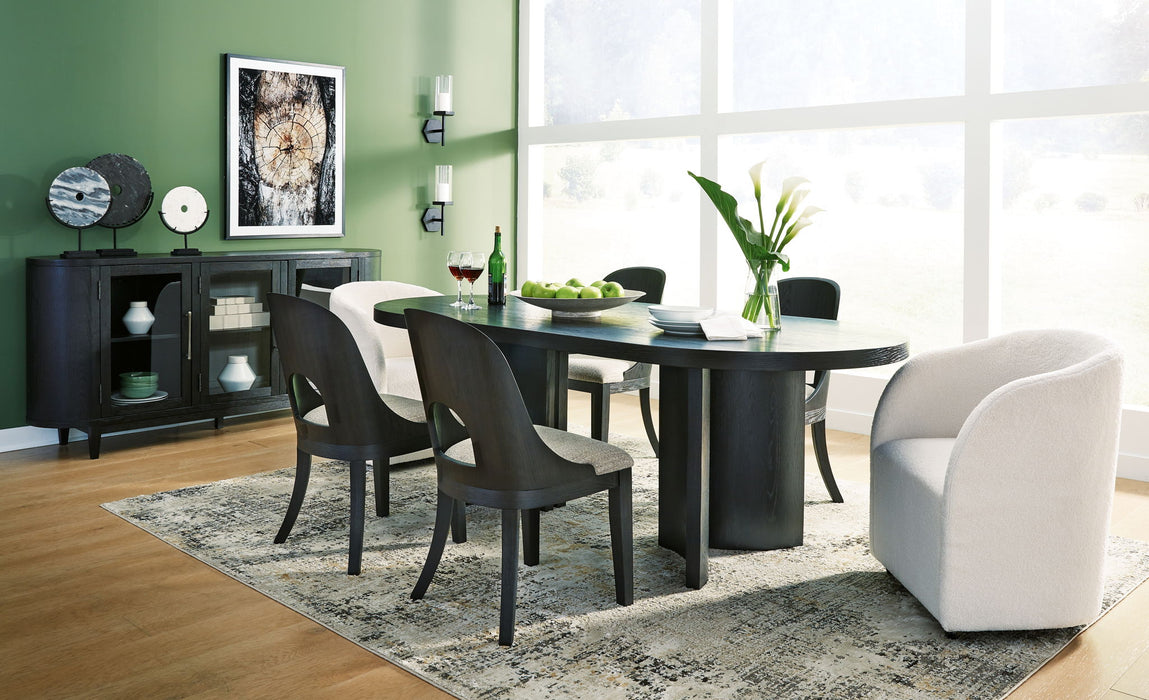 CLEARANCE: 7PC Rowanbeck - Dining Room Set