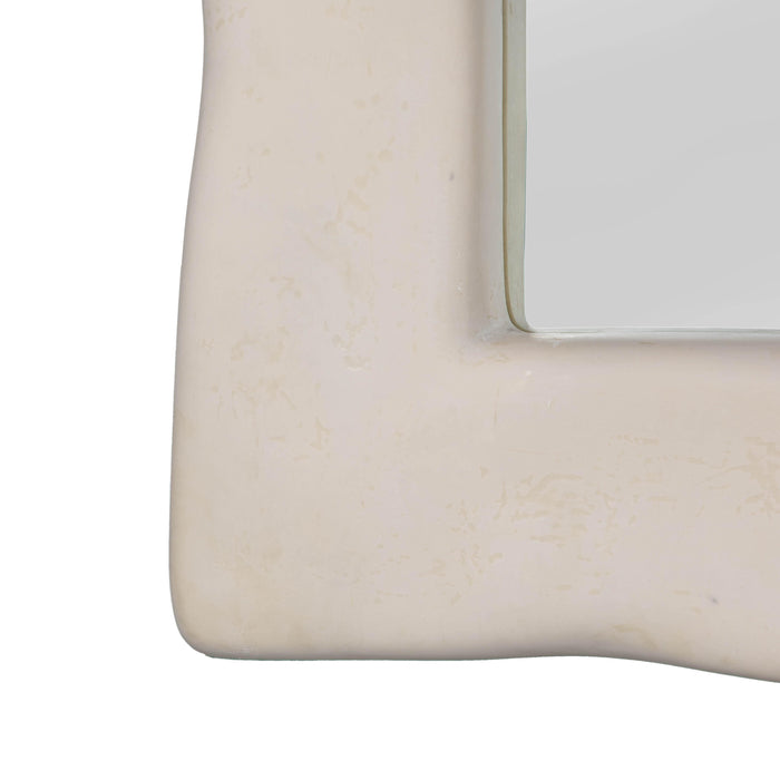 Kaia - Textured Floor Mirror - Cream