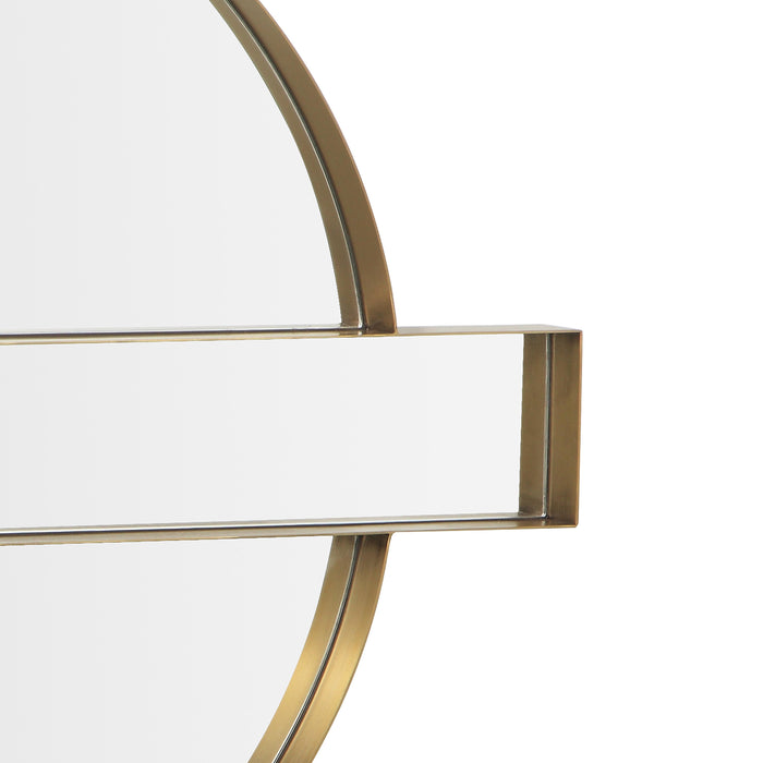 Carri - Round Wall Mirror - Gold