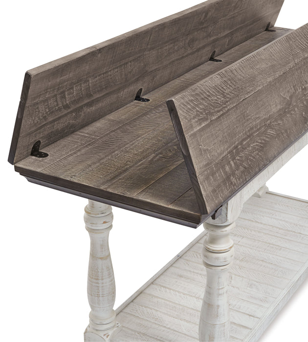 HOT BUY Havalance - Gray / White - Flip Top Sofa Table