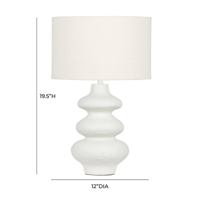 Riviera - Textured Table Lamp - Cream