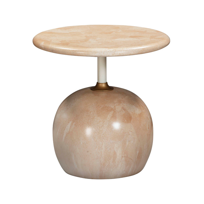 Mire - Faux Marble Side Table - Rose