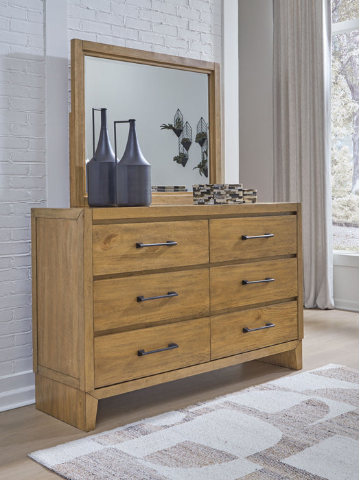 Sherbana - Dresser And Mirror - Light Brown