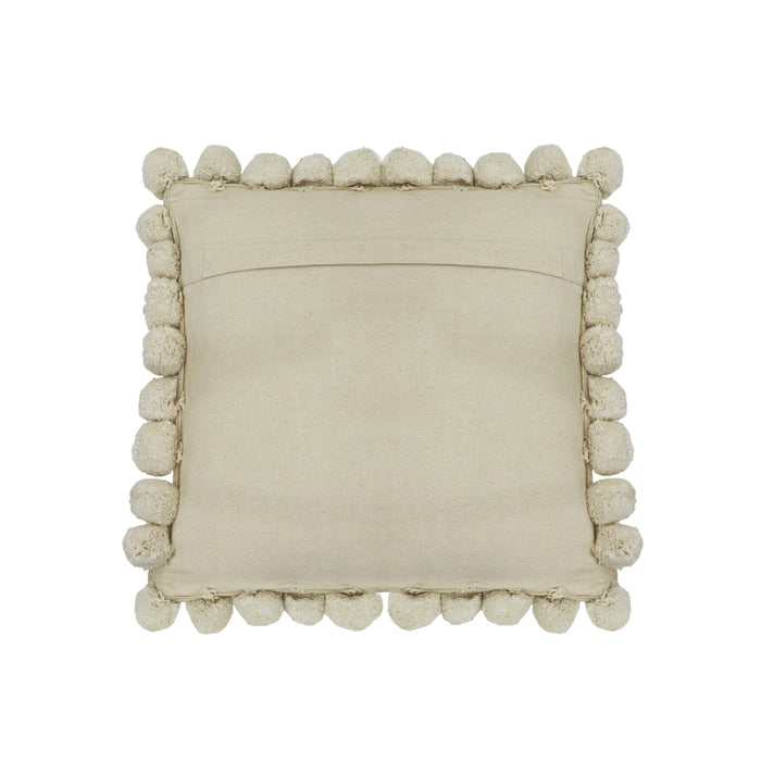 Adelyn - Square Tasseled Accent Pillow - Natural