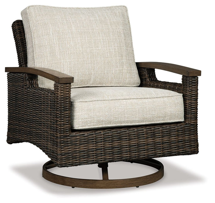 Paradise Trail - Medium Brown - Swivel Lounge Chair