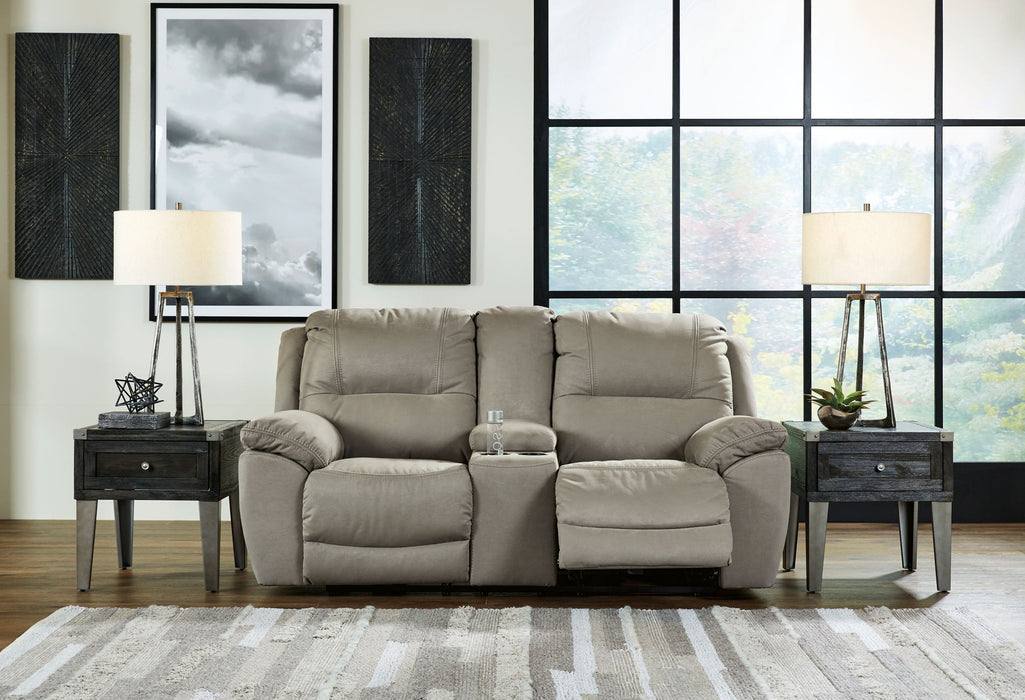 Next-Gen Gaucho - DBL REC PWR Loveseat w/Console - Putty