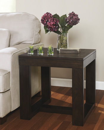 Watson - Dark Brown - Square End Table Cleveland Home Outlet (OH) - Furniture Store in Middleburg Heights Serving Cleveland, Strongsville, and Online