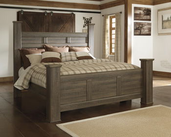 Juararo - Dark Brown - King/Cal King Poster Headboard Cleveland Home Outlet (OH) - Furniture Store in Middleburg Heights Serving Cleveland, Strongsville, and Online