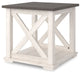 Dorrinson - White / Black / Gray - Square End Table Cleveland Home Outlet (OH) - Furniture Store in Middleburg Heights Serving Cleveland, Strongsville, and Online