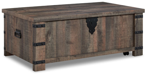 Hollum - Rustic Brown - Lift Top Cocktail Table Cleveland Home Outlet (OH) - Furniture Store in Middleburg Heights Serving Cleveland, Strongsville, and Online