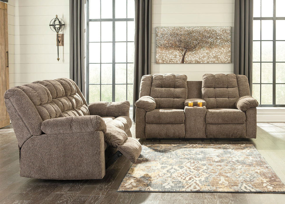 Workhorse - Cocoa - 2 Pc. - Reclining Sofa, Loveseat Cleveland Home Outlet (OH) - Furniture Store in Middleburg Heights Serving Cleveland, Strongsville, and Online