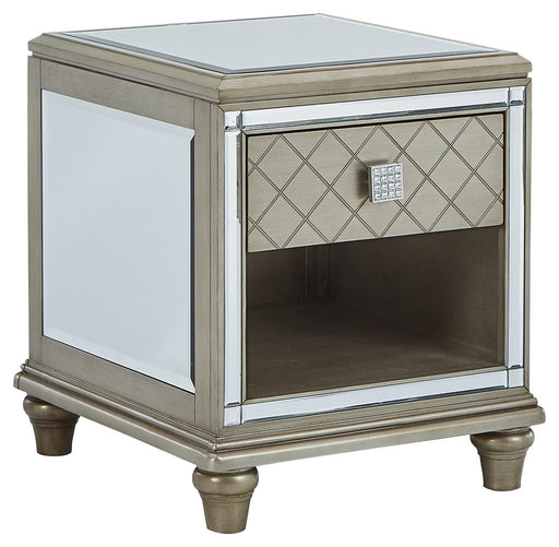 Chevanna - Platinum - Rectangular End Table Cleveland Home Outlet (OH) - Furniture Store in Middleburg Heights Serving Cleveland, Strongsville, and Online