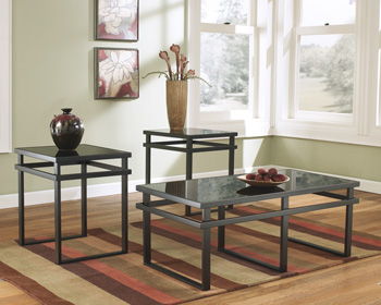 Laney - Black - Occasional Table Set (Set of 3) Cleveland Home Outlet (OH) - Furniture Store in Middleburg Heights Serving Cleveland, Strongsville, and Online