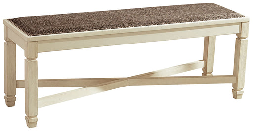 Bolanburg - Beige - Large Uph Dining Room Bench Cleveland Home Outlet (OH) - Furniture Store in Middleburg Heights Serving Cleveland, Strongsville, and Online