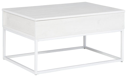 Deznee - White - Lift Top Cocktail Table Cleveland Home Outlet (OH) - Furniture Store in Middleburg Heights Serving Cleveland, Strongsville, and Online