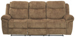 Huddle-up - Nutmeg - Rec Sofa W/Drop Down Table Cleveland Home Outlet (OH) - Furniture Store in Middleburg Heights Serving Cleveland, Strongsville, and Online
