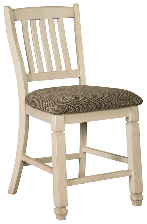 Bolanburg - Brown / Beige / White - Upholstered Barstool Cleveland Home Outlet (OH) - Furniture Store in Middleburg Heights Serving Cleveland, Strongsville, and Online