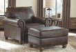 Nicorvo - Coffee - 2 Pc. - Chair With Ottoman Cleveland Home Outlet (OH) - Furniture Store in Middleburg Heights Serving Cleveland, Strongsville, and Online