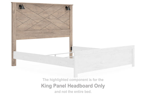 Senniberg - Light Brown - King Panel Headboard Cleveland Home Outlet (OH) - Furniture Store in Middleburg Heights Serving Cleveland, Strongsville, and Online