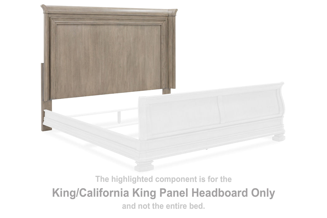 Lexorne - Gray - King/Cal King Panel Headboard