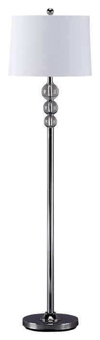 Joaquin - Clear / Chrome Finish - Crystal Floor Lamp Cleveland Home Outlet (OH) - Furniture Store in Middleburg Heights Serving Cleveland, Strongsville, and Online