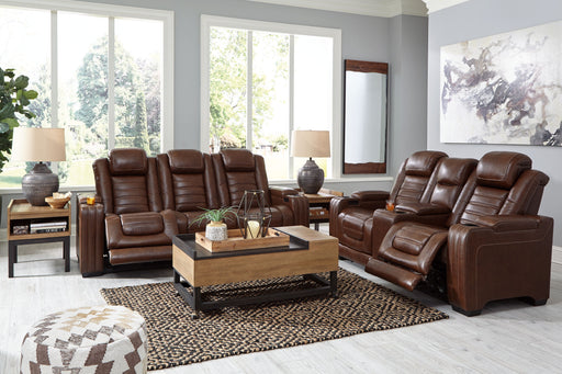 Backtrack - Chocolate - 2 Pc. - Power Reclining Sofa, Loveseat Cleveland Home Outlet (OH) - Furniture Store in Middleburg Heights Serving Cleveland, Strongsville, and Online