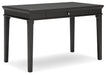 Beckincreek - Black - Home Office Small Leg Desk Cleveland Home Outlet (OH) - Furniture Store in Middleburg Heights Serving Cleveland, Strongsville, and Online