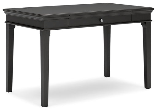 Beckincreek - Black - Home Office Small Leg Desk Cleveland Home Outlet (OH) - Furniture Store in Middleburg Heights Serving Cleveland, Strongsville, and Online